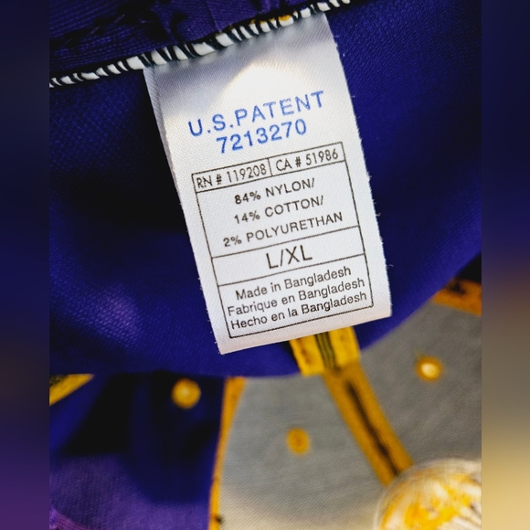 Adidas Los Angeles Lakers NBA Acrylic Team Logo Hat/Cap Size L/XL Purple/Yellow - Picture 12 of 12